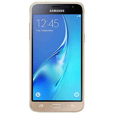 Samsung Galaxy J3 Smartphone, Android, 5, 4G LTE, SIM Free, 8GB Gold